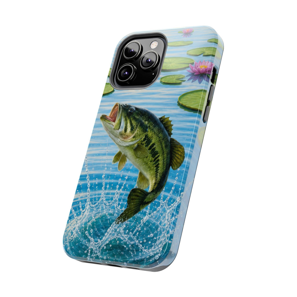Largemouth Bass Jumping Phone Case | Tough Phone Case