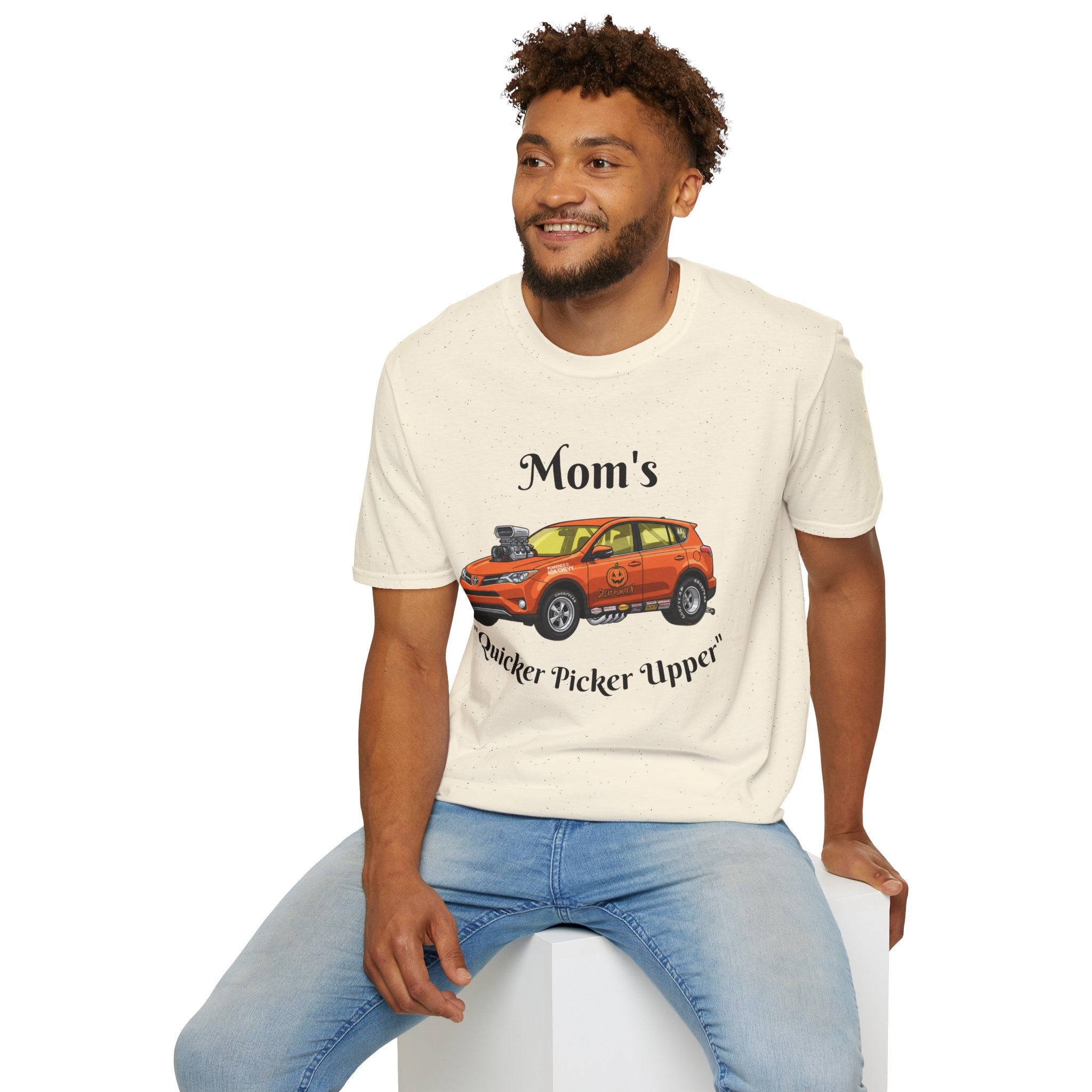 Hot Rod T-Shirt / Orange Hot Rod SUV Graphic
