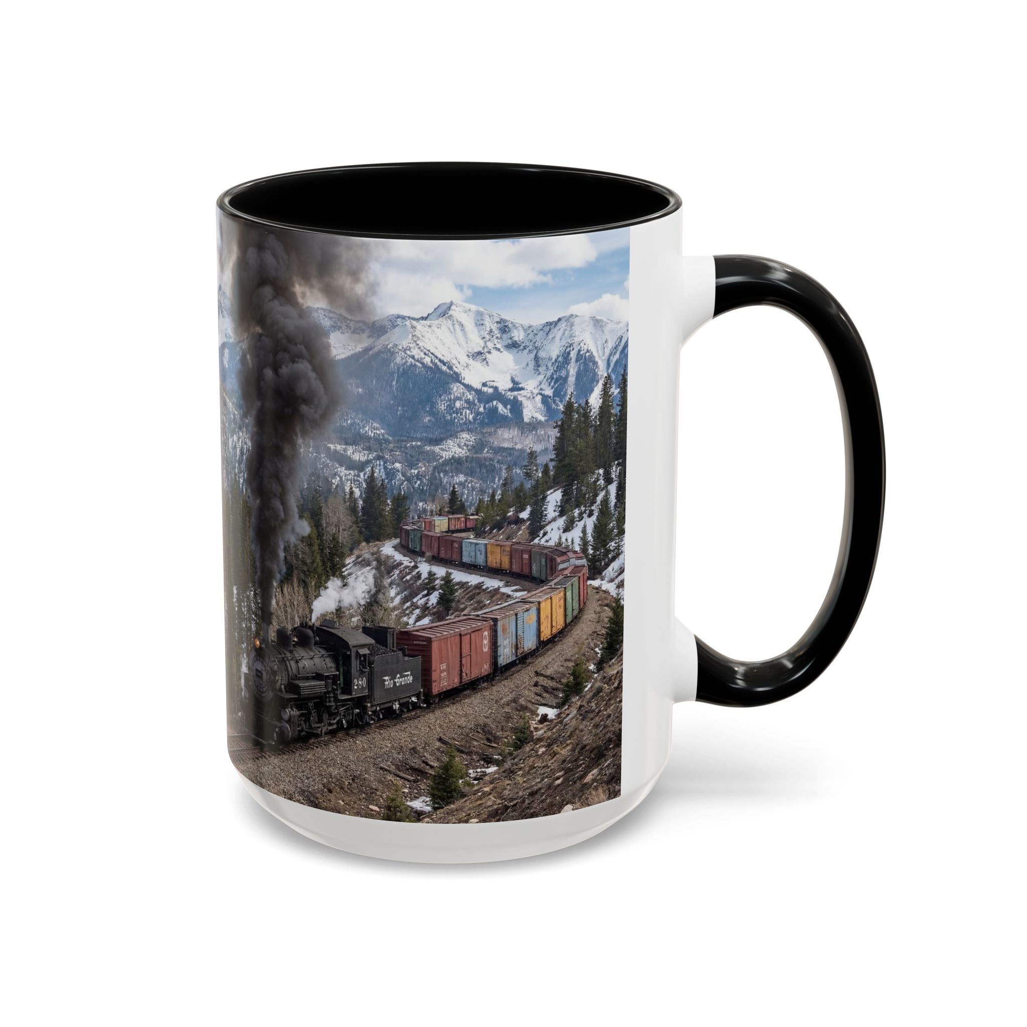 Accent Coffee Mug (11, 15oz)/Steam Train