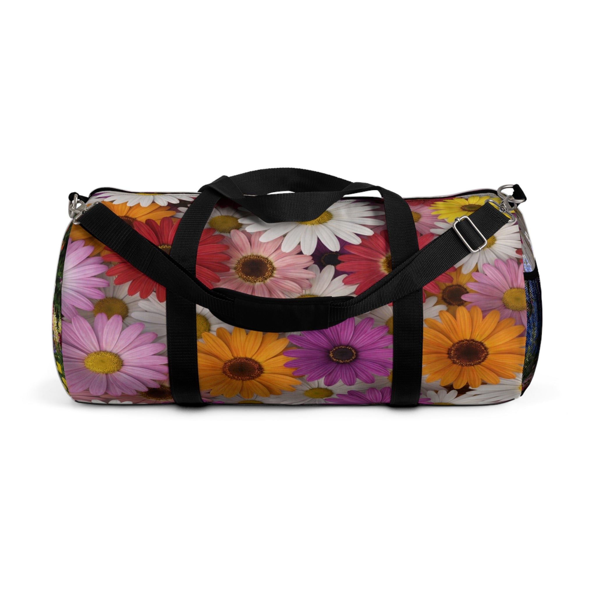 Floral Daisy Duffel Bag — Colorful Travel & Gym Bag