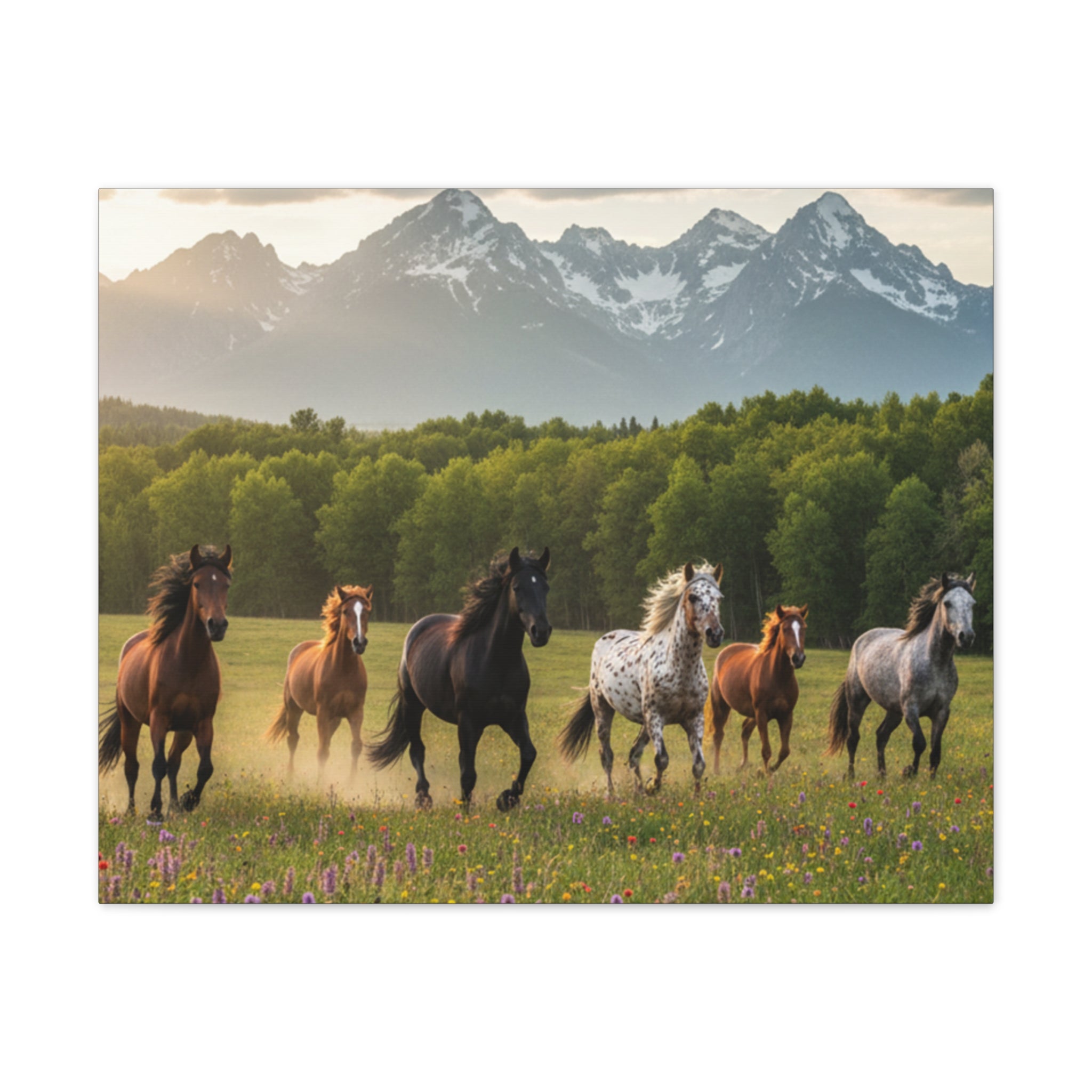 Wild Horses/Canvas Stretched, 0.75"
