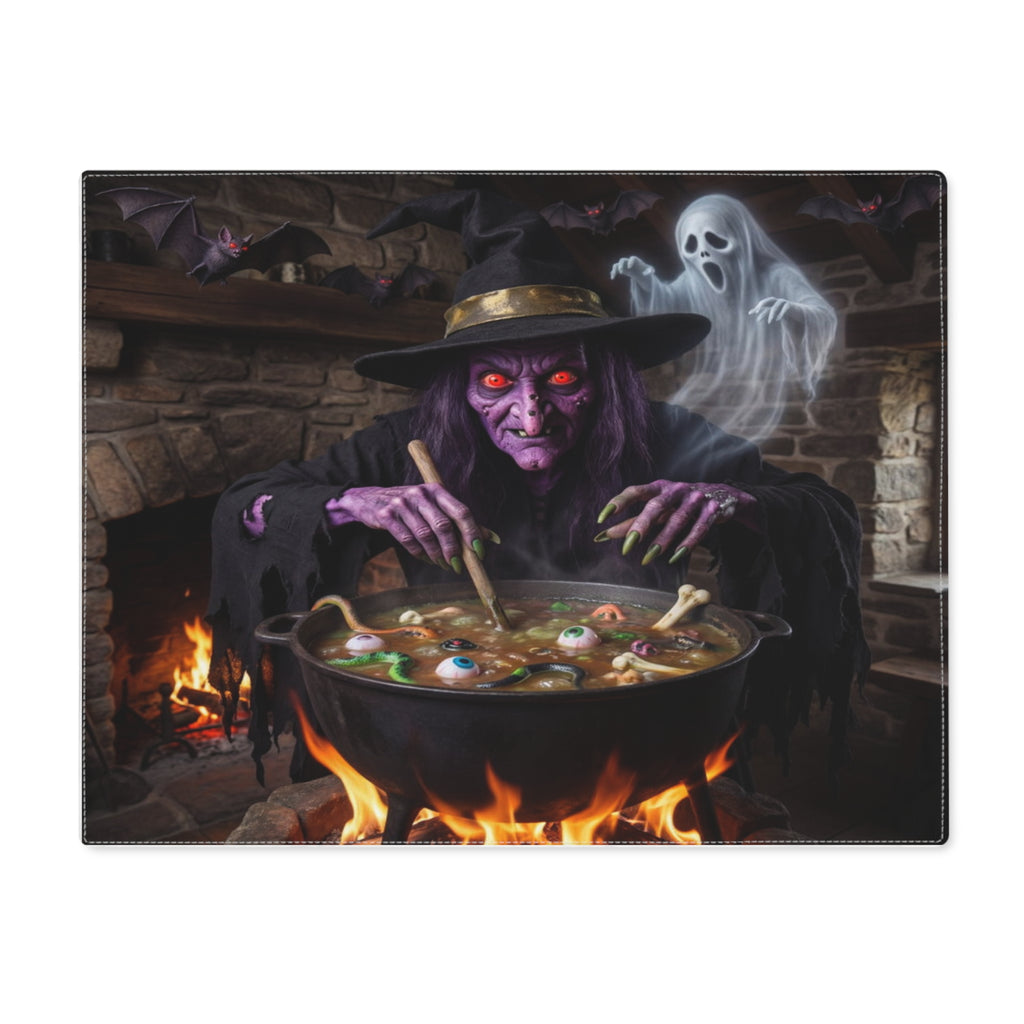 Halloween Witch Placemat – Spooky Cauldron & Ghost Table Mat