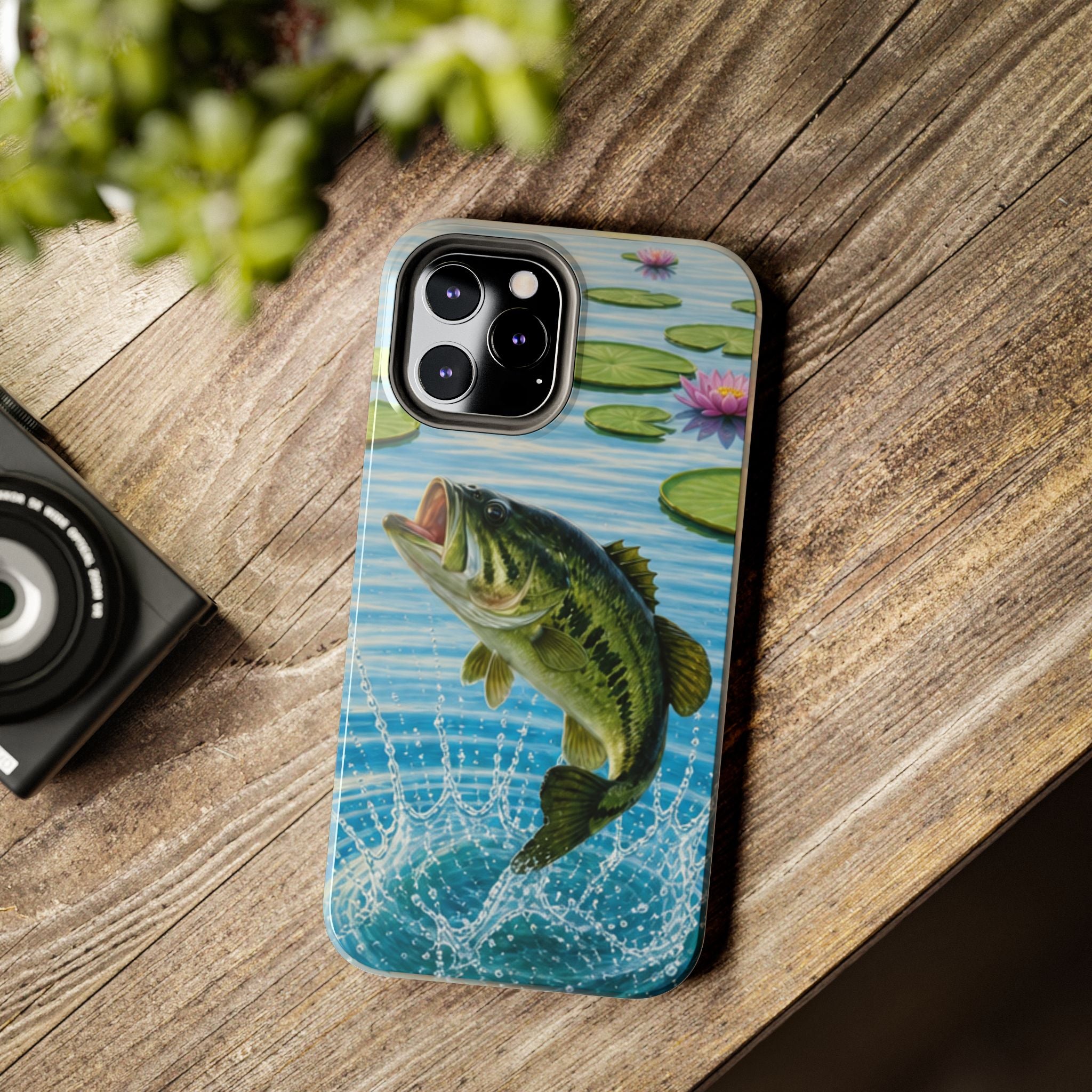Largemouth Bass Jumping Phone Case | Tough Phone Case