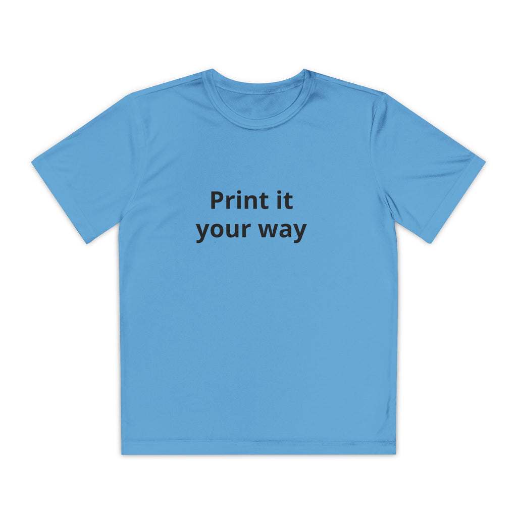 Print it your way Tee | Customizable Youth T-Shirt, Plain White Kids Tee