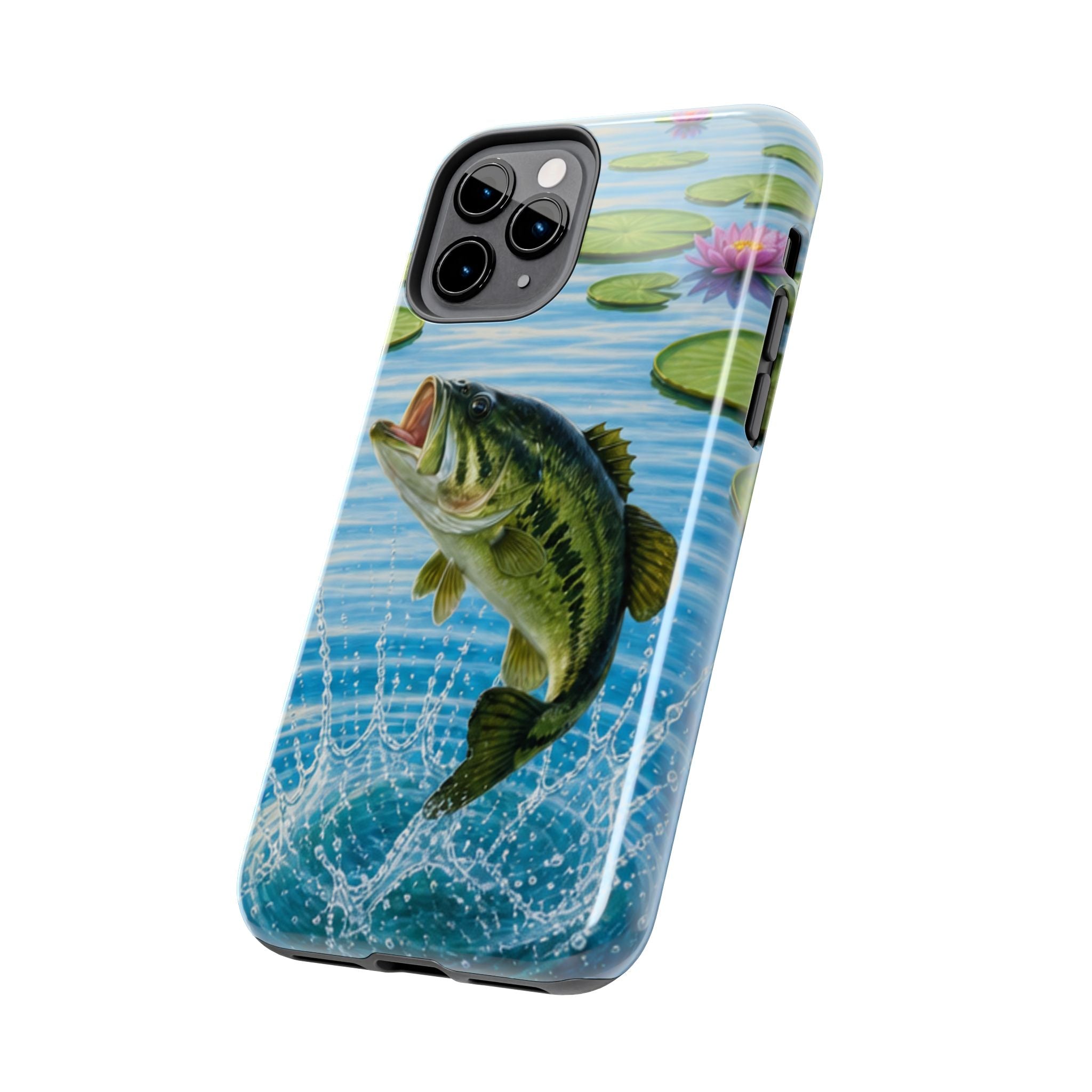 Largemouth Bass Jumping Phone Case | Tough Phone Case