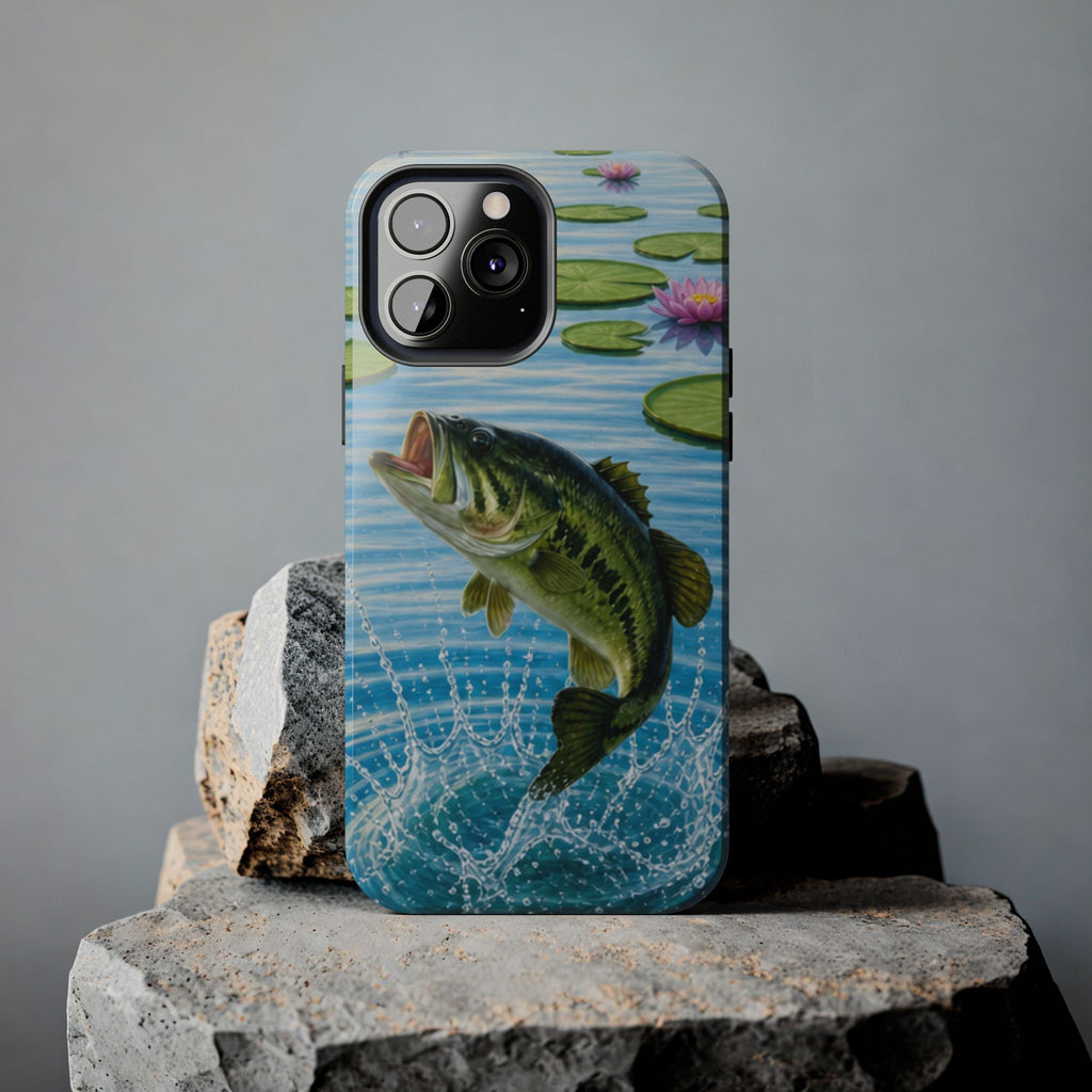 Largemouth Bass Jumping Phone Case | Tough Phone Case
