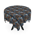 Gothic Pumpkin Pattern Tablecloth / Spooky Halloween Harvest Decor