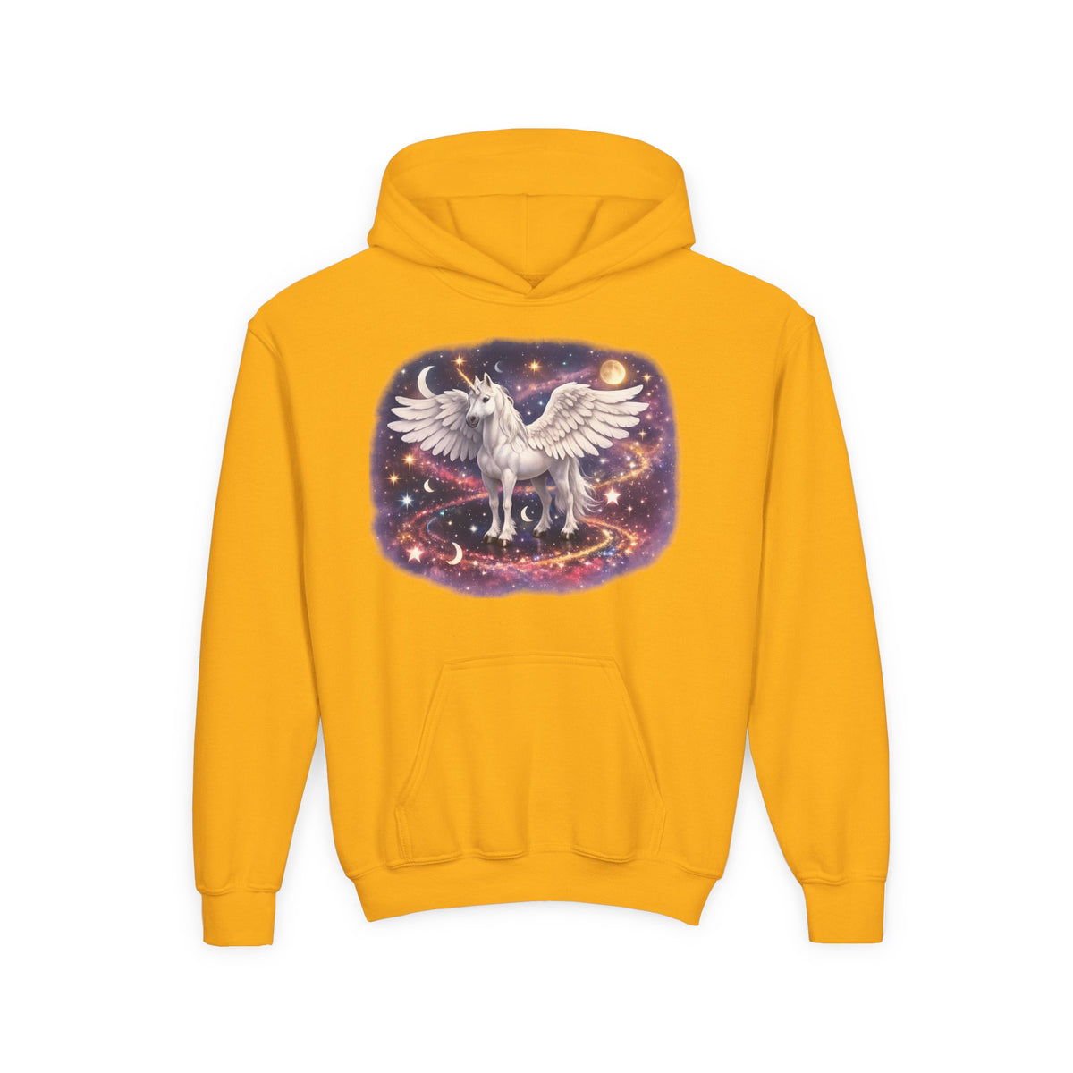 Little Girls With Dreams & Fantasies Kids Graphic Hoodie – Magical Heavy Blend Hooded Sweatshirt