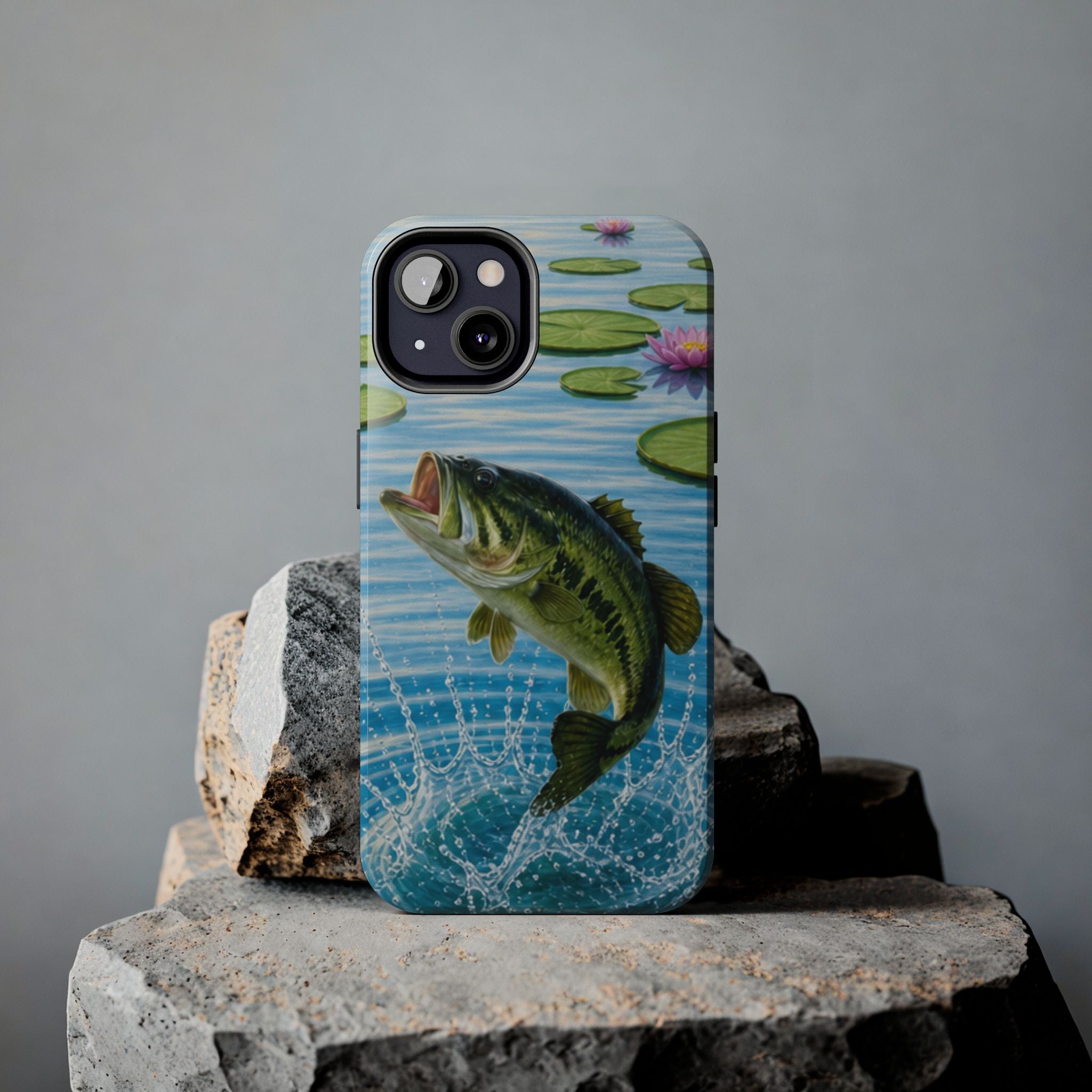 Largemouth Bass Jumping Phone Case | Tough Phone Case