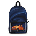 Abstract Orange Classic Car Backpack | Retro Hot Rod Design