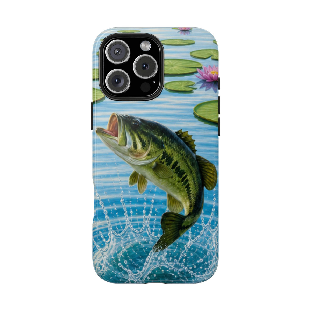 Largemouth Bass Jumping Phone Case | Tough Phone Case