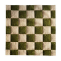 Green and Cream Checkerboard Tablecloth | Farmhouse Picnic Tablecloth