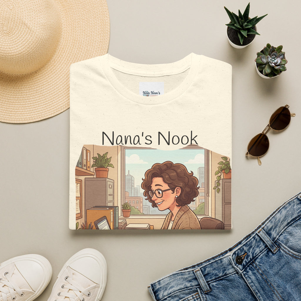 T-Shirt / "Nana's Nook: My Manager Has Whiskers" Cozy Grandma Cat Lover Tee
