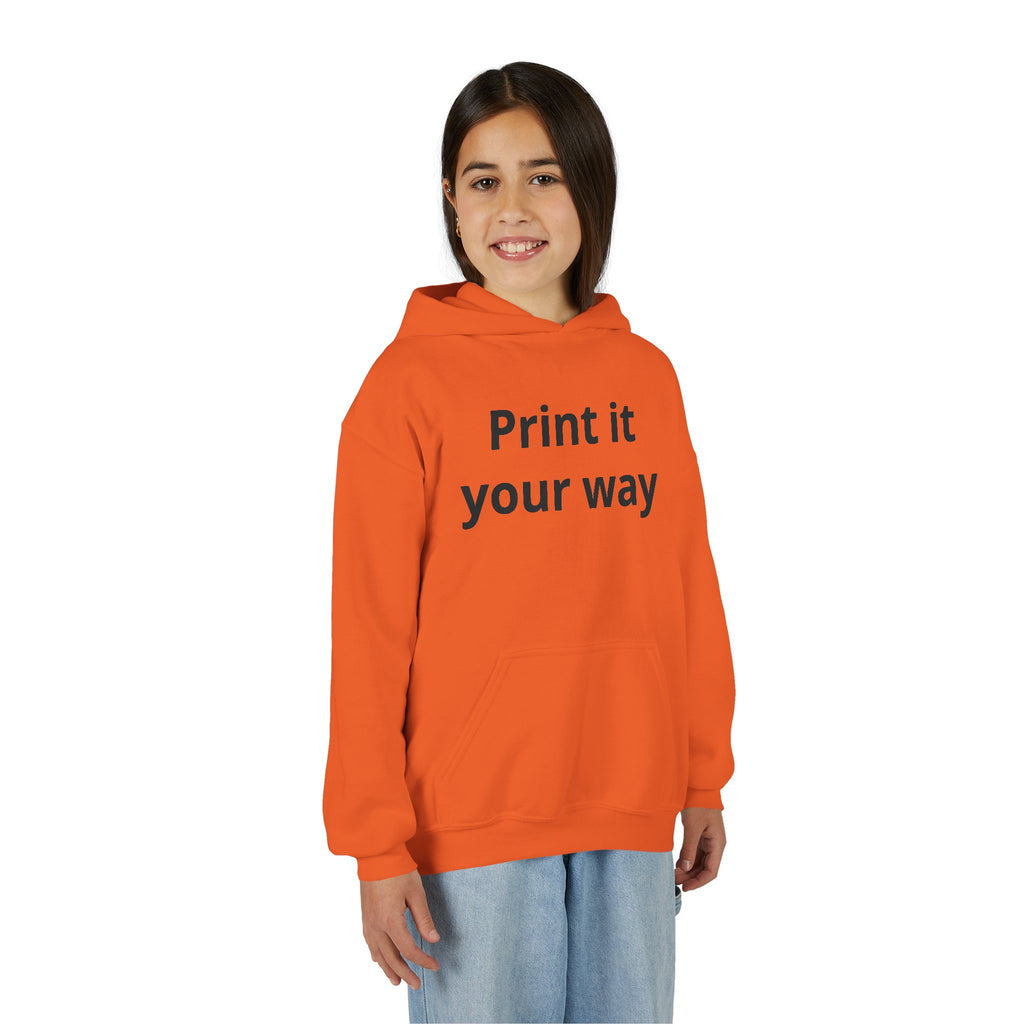 Hooded Sweatshirt Kids Print It Your Way | Custom Youth Hoodie