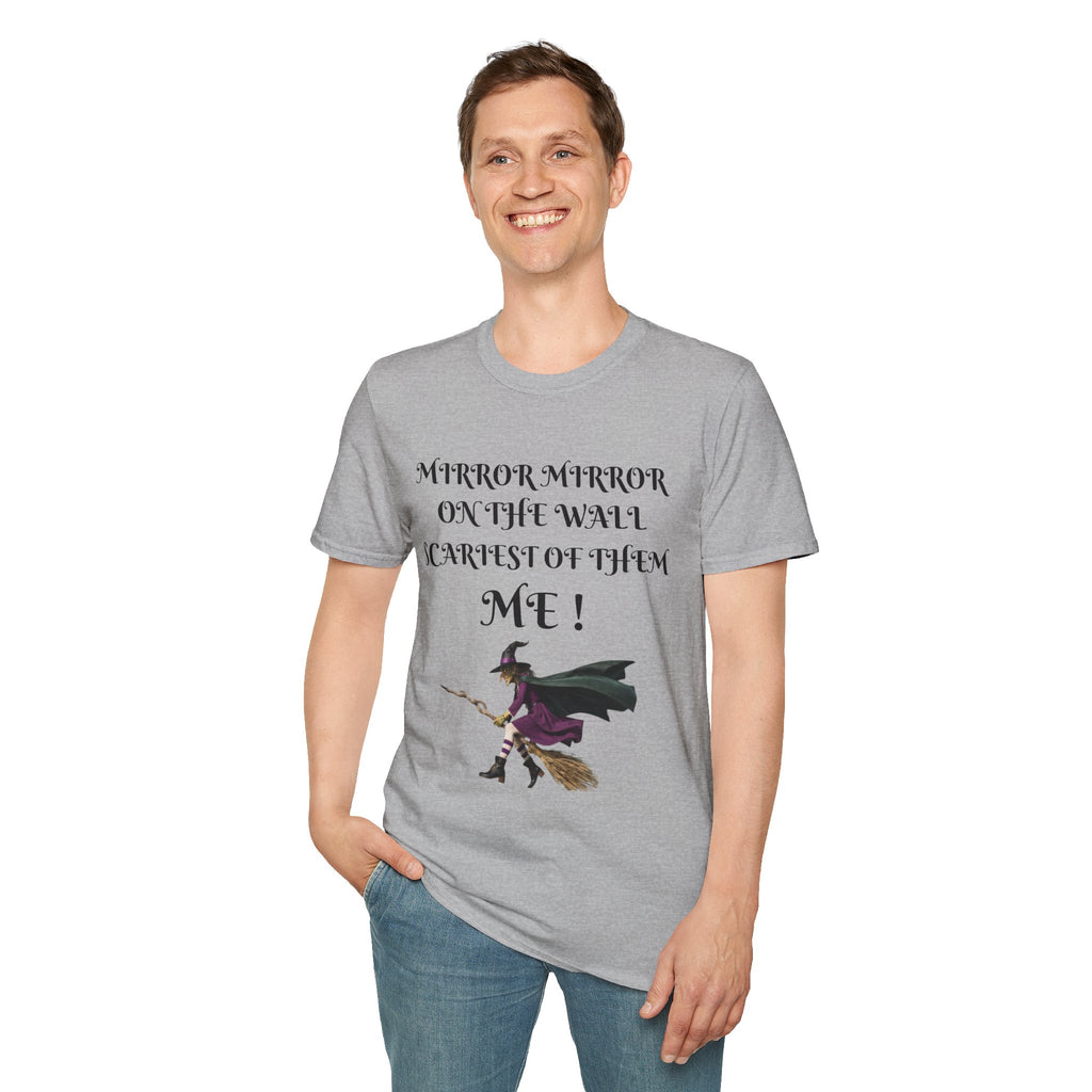 Mirror Mirror on the Wall Witch Illustration T-Shirt