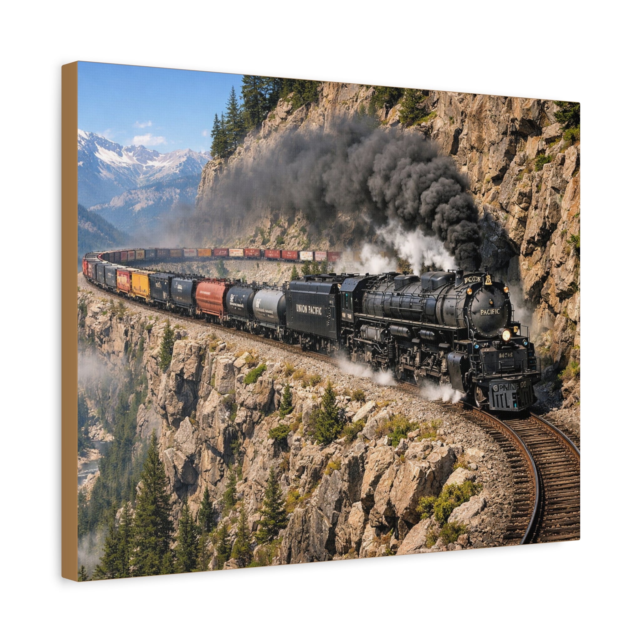 Big Boy Steam Locomotive Train Canvas