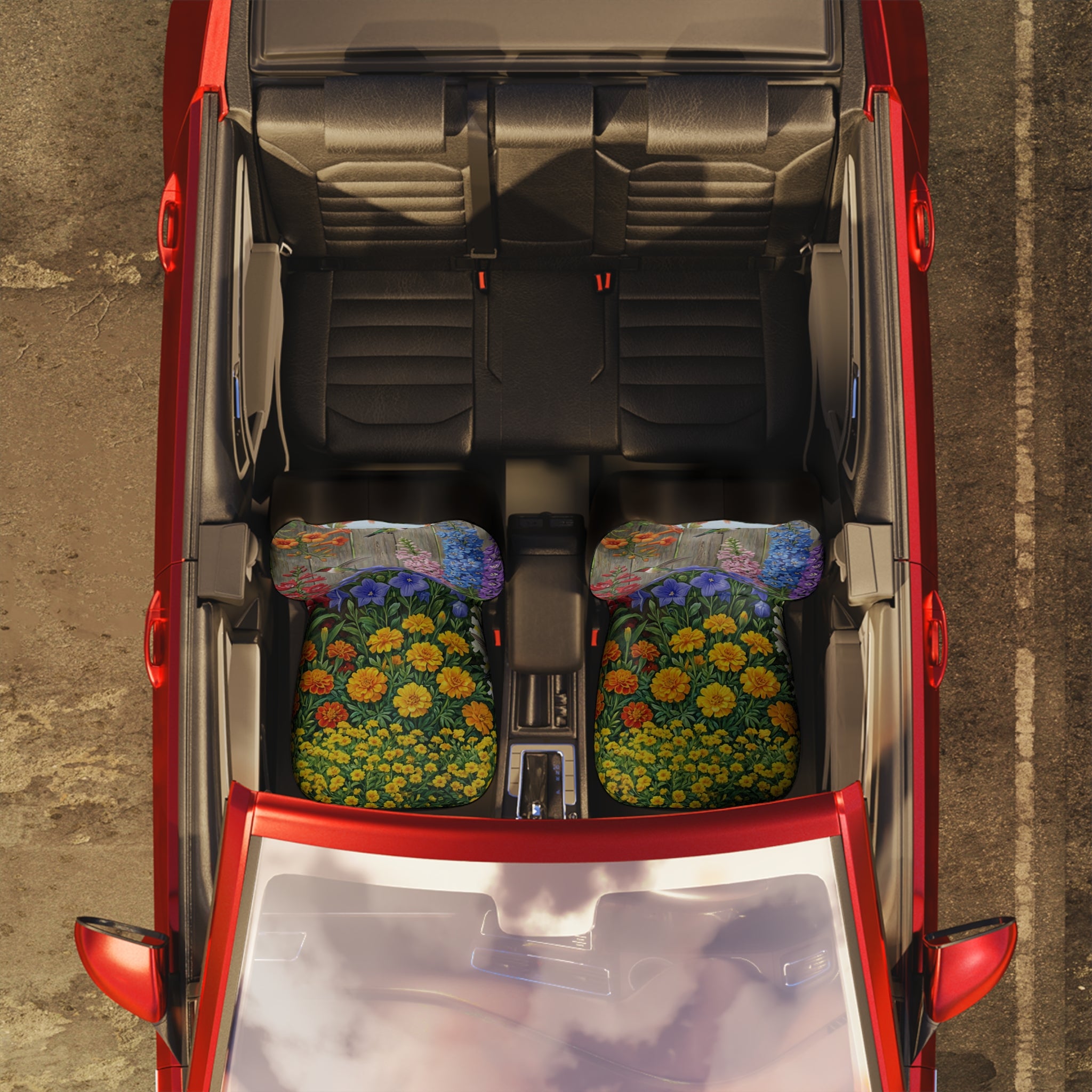 Car Seat Covers /Floral Hummingbird Seat Protector