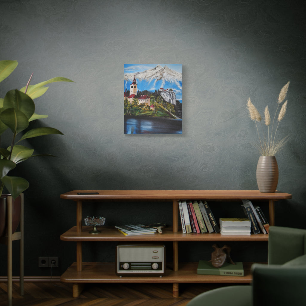 Alpine Village Landscape Canvas