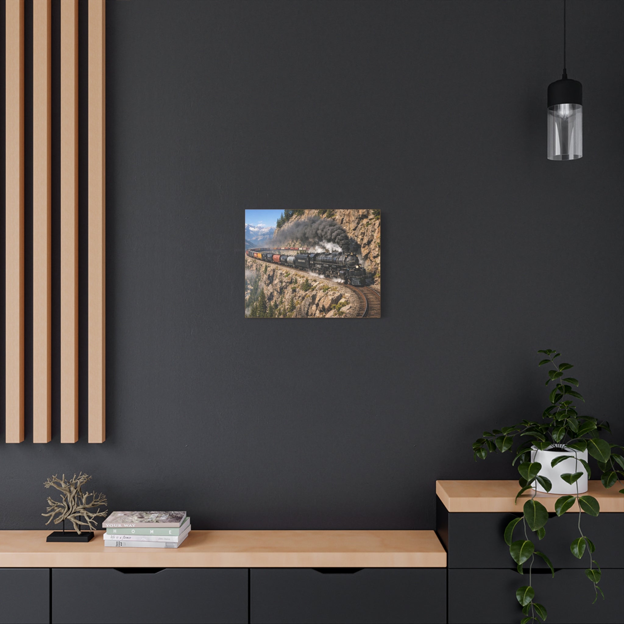 Big Boy Steam Locomotive Train Canvas