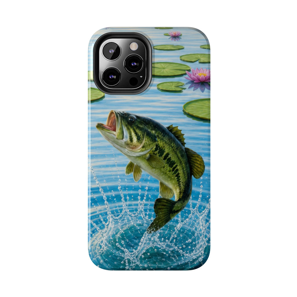 Largemouth Bass Jumping Phone Case | Tough Phone Case
