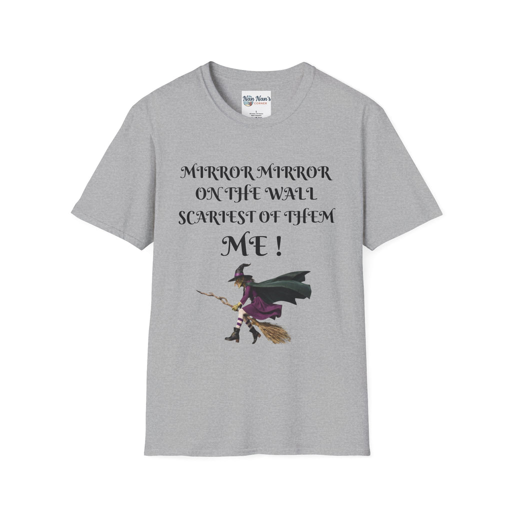Mirror Mirror on the Wall Witch Illustration T-Shirt
