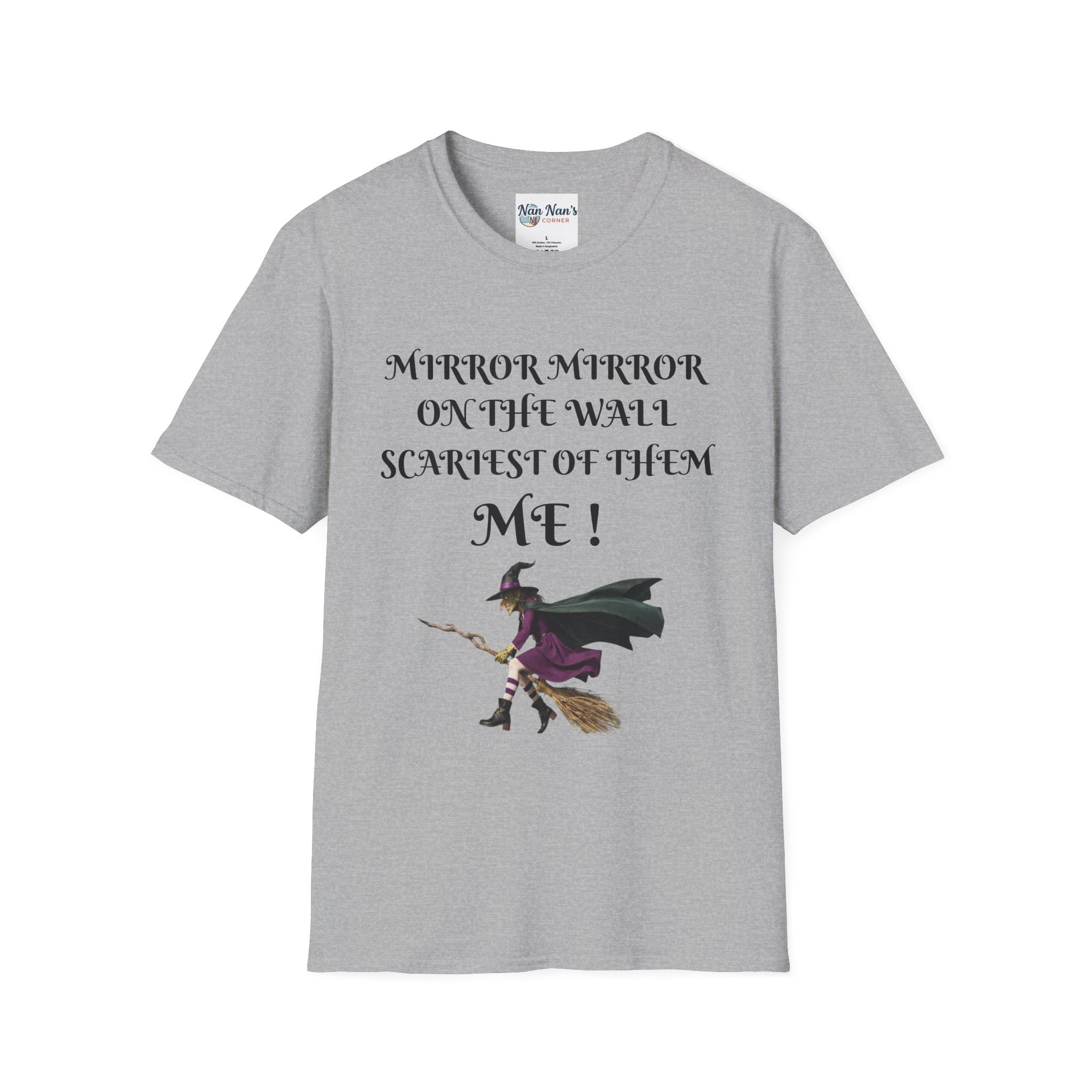 Mirror Mirror on the Wall Witch Illustration T-Shirt