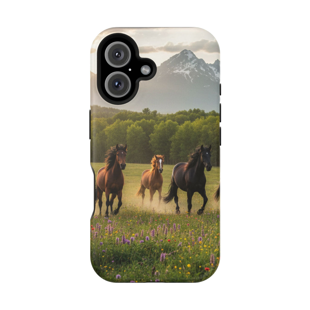Running Horses Phone Case | Magnetic Impact-Resistant Case