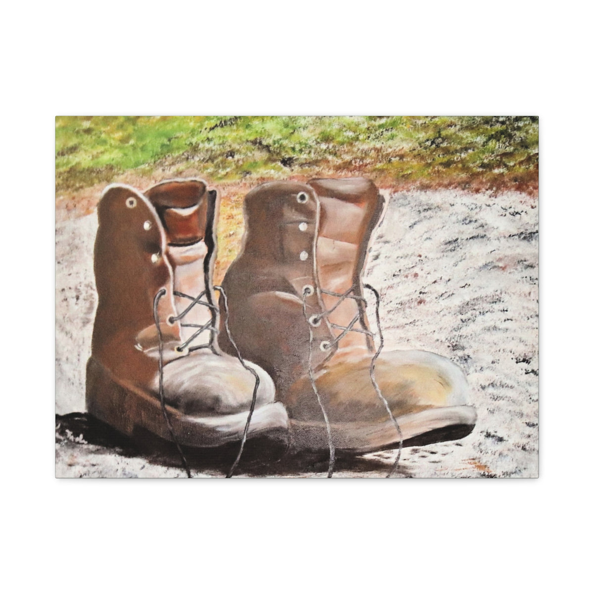 New Leather Boots/ Matte Canvas