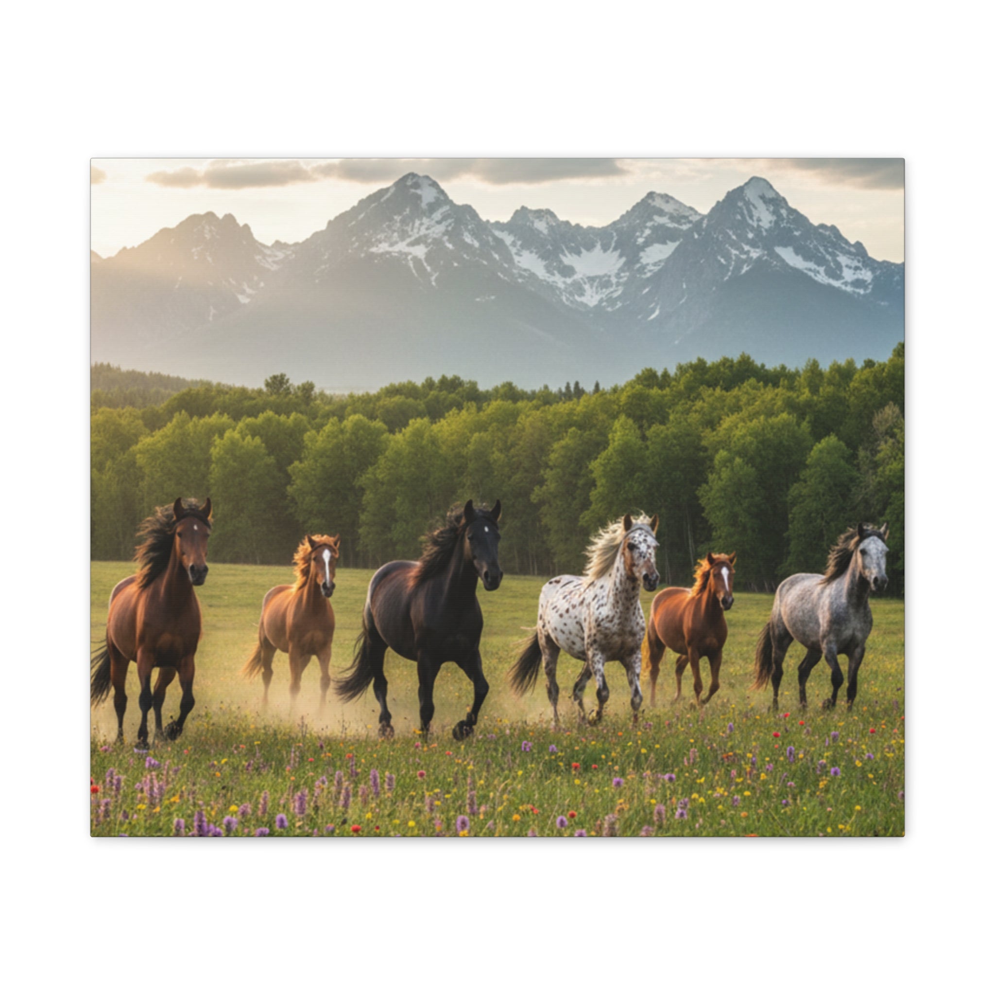 Wild Horses/Canvas Stretched, 0.75"