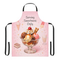 Ice Cream Sundae Apron | Dessert Kitchen Apron, Pink
