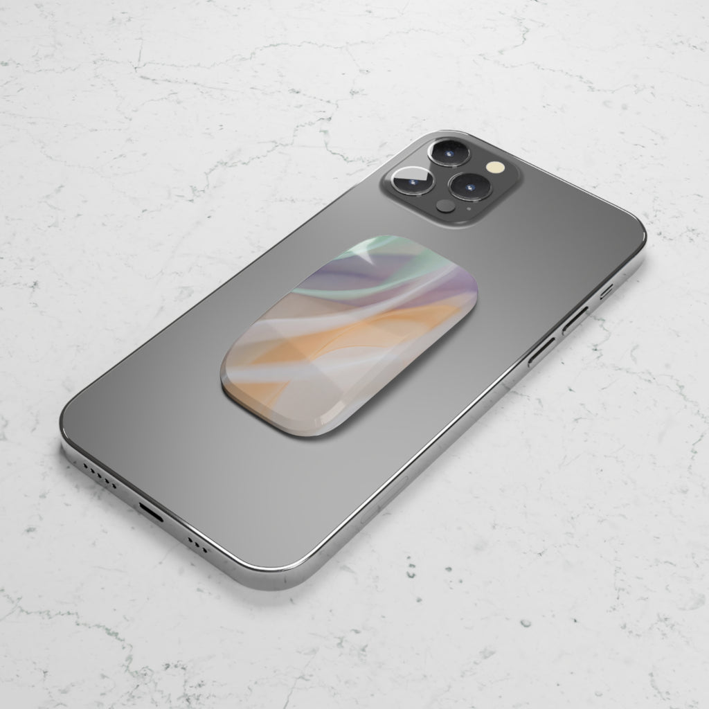 Pastel Abstract Waves Phone Click-On Grip | Phone Grip Stand