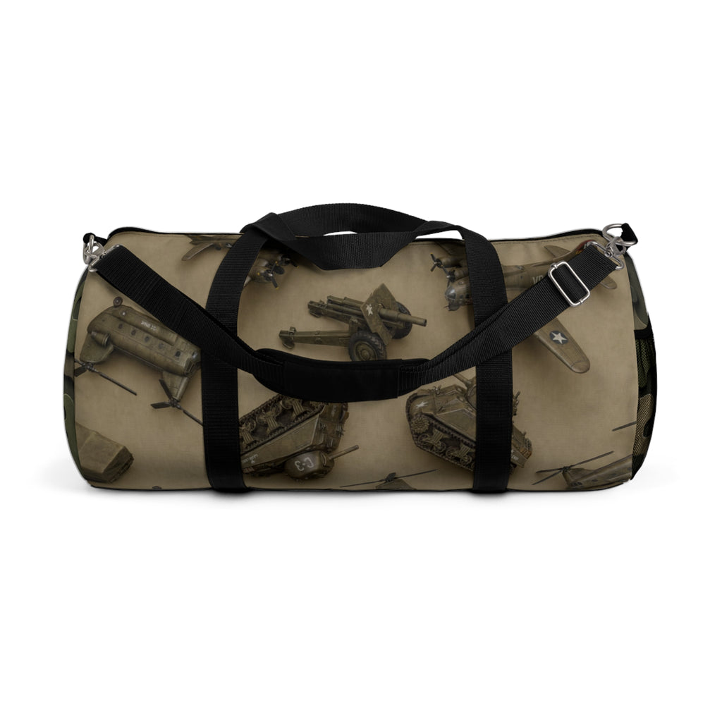 Vintage Tools Pattern Duffel Bag — Retro Carpenter Travel & Gym Bag