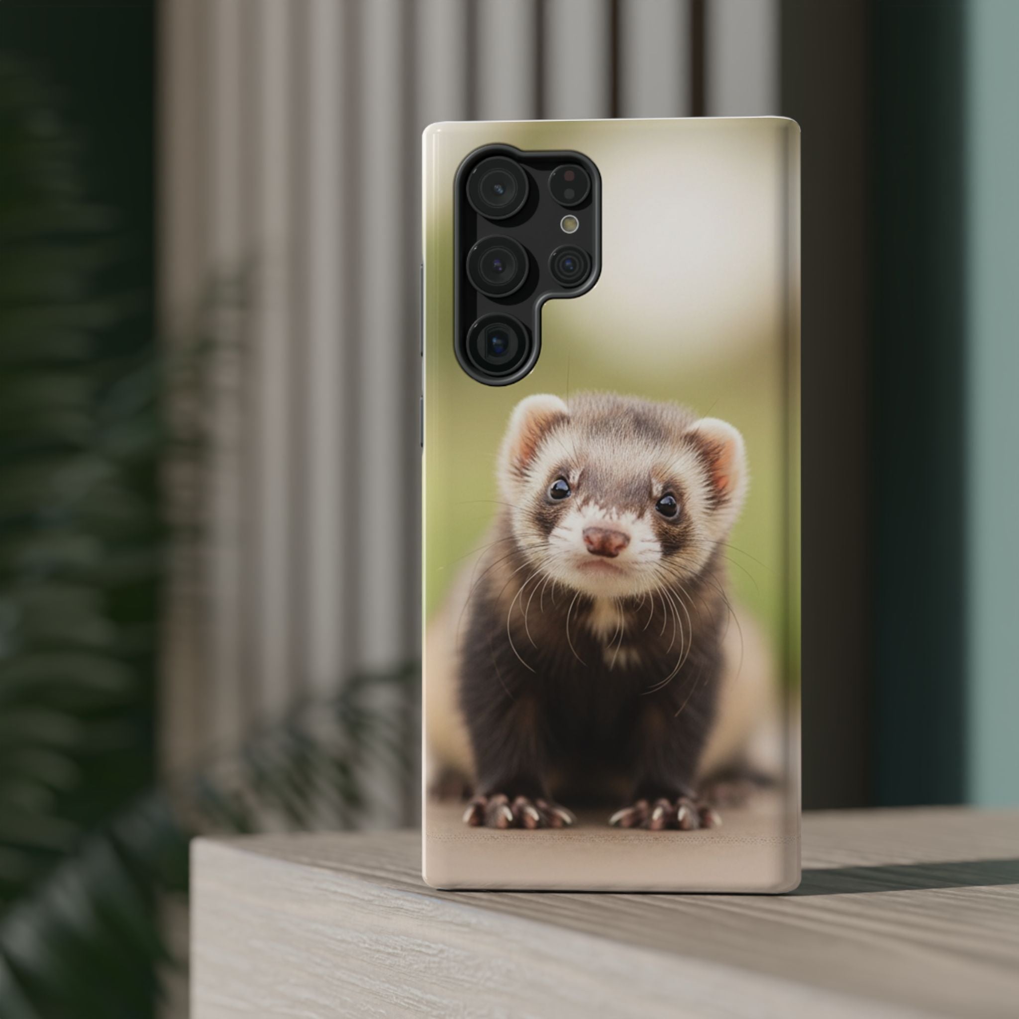 Cute Ferret Portrait Phone Case