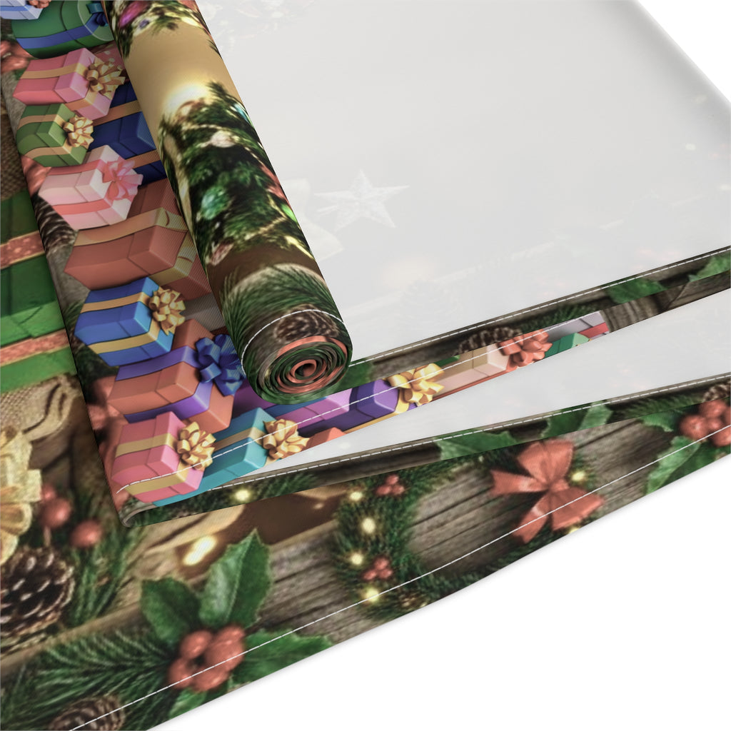 Christmas Tree and Presents Table Runner | Holiday Holiday Decor