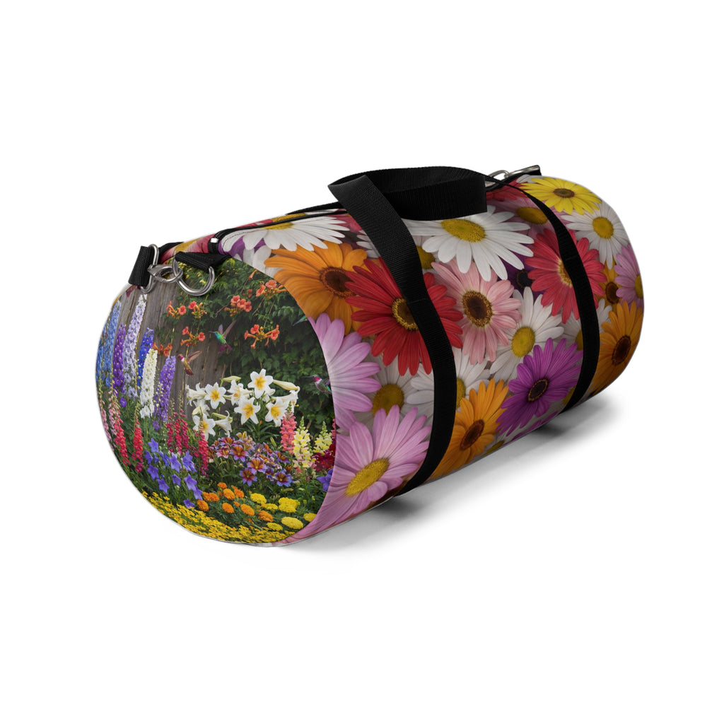 Floral Daisy Duffel Bag — Colorful Travel & Gym Bag