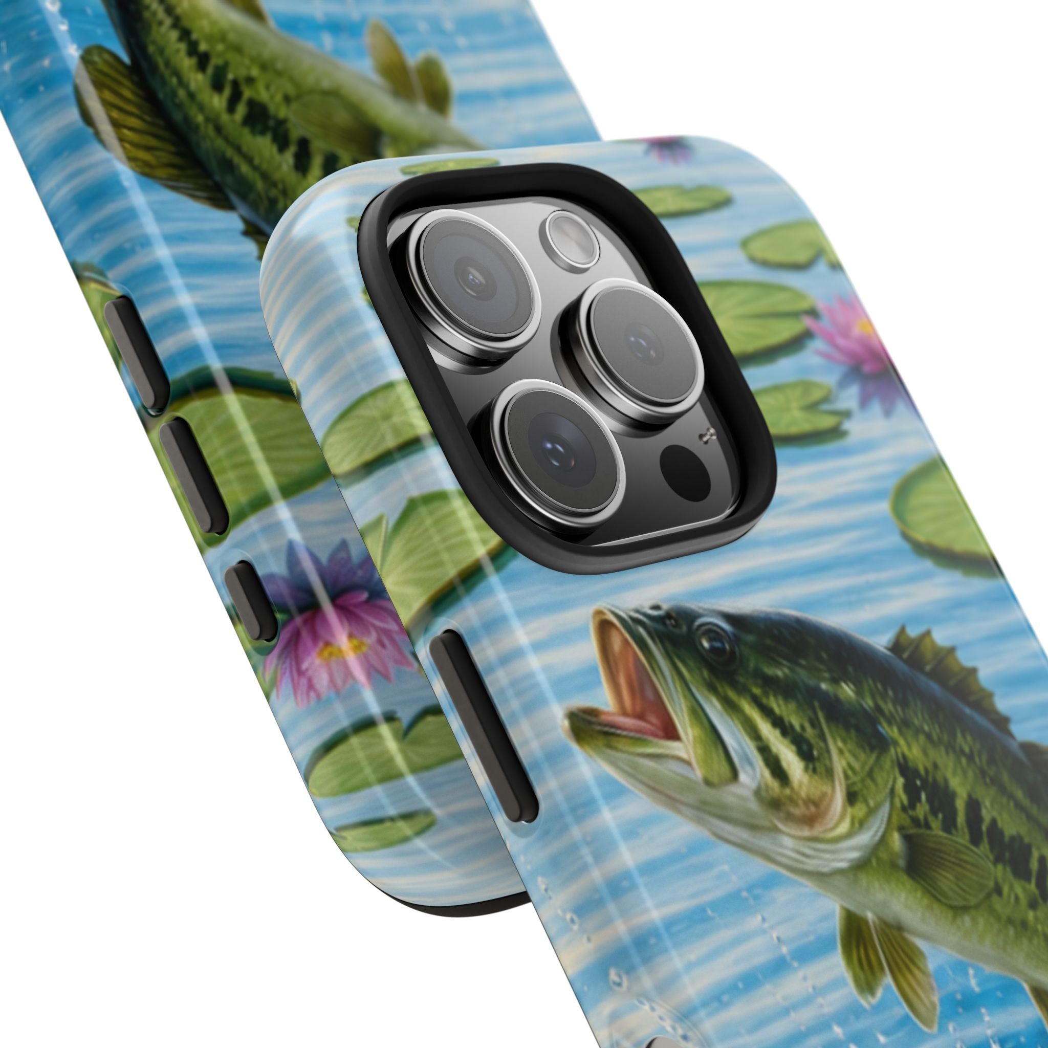 Largemouth Bass Jumping Phone Case | Tough Phone Case
