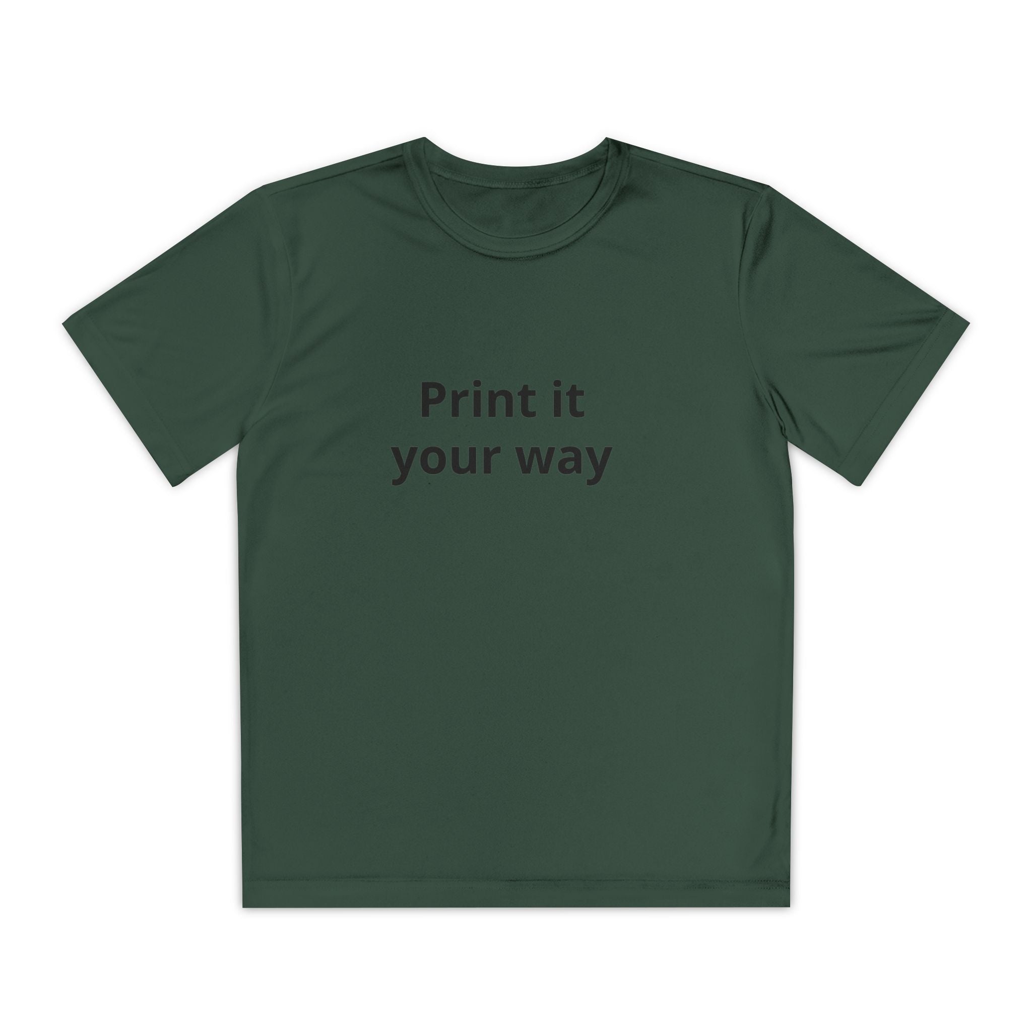 Customizable Plain White Kids T-Shirt – Youth Cotton Tee for DIY Printing