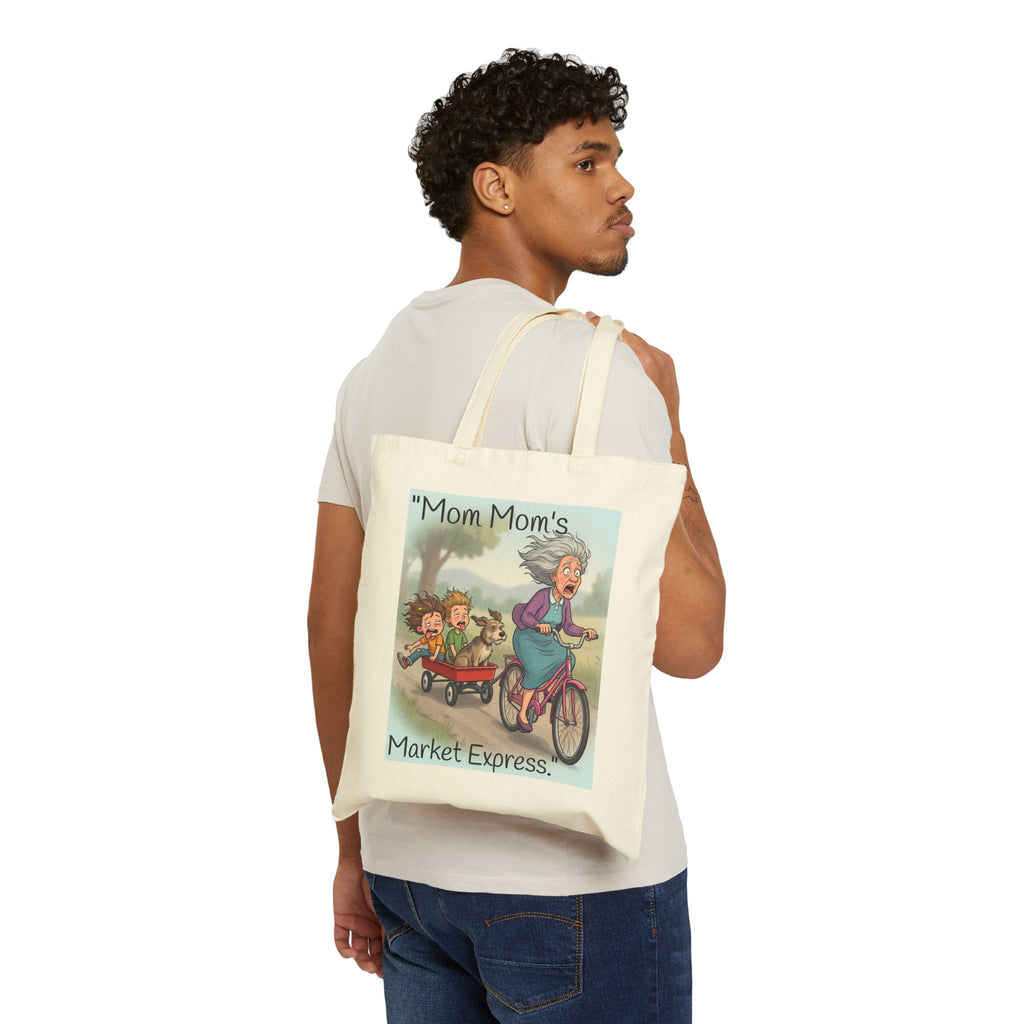 Tote Bag / "Mom Mom's Market Express" Funny Grandma Grocery Tote