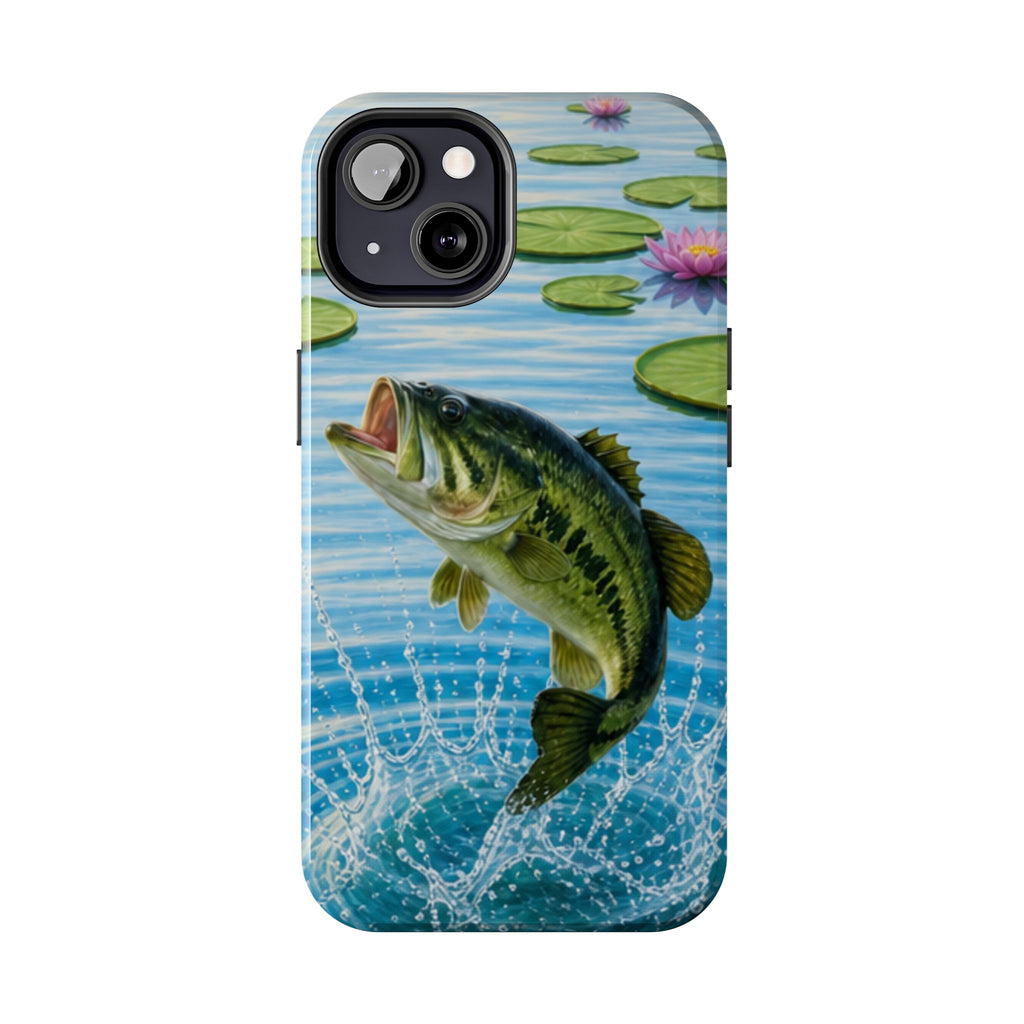 Largemouth Bass Jumping Phone Case | Tough Phone Case
