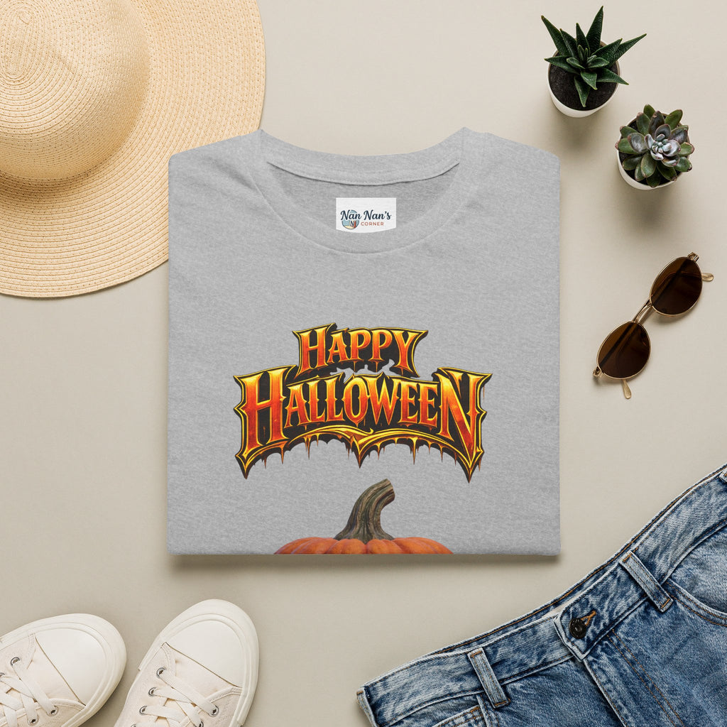 Happy Halloween Pumpkin T-Shirt | Jack-O'-Lantern Graphic Tee