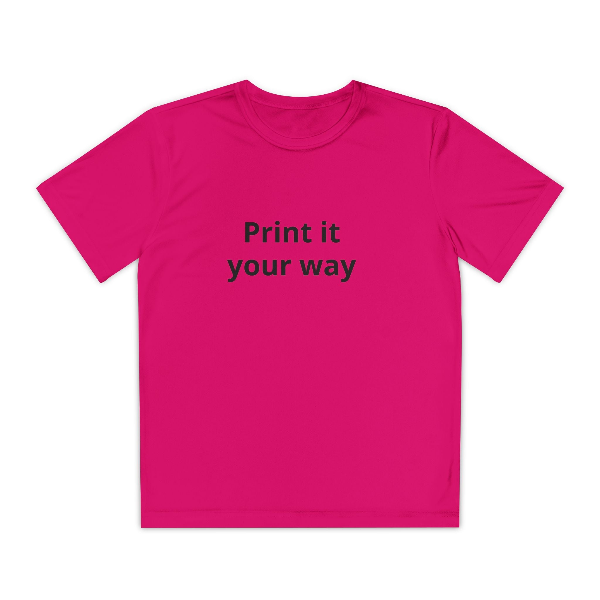 Print it your way Tee | Customizable Youth T-Shirt, Plain White Kids Tee