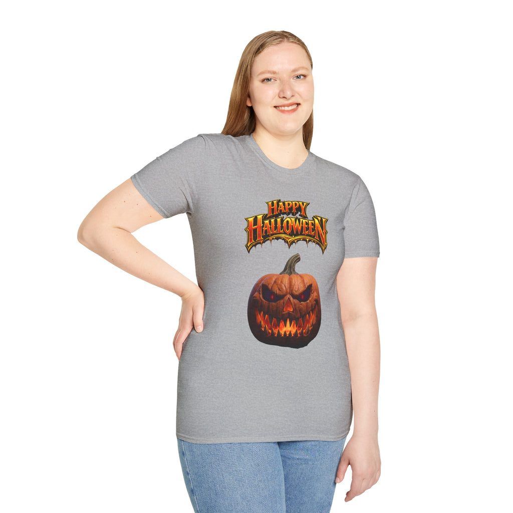 Happy Halloween Pumpkin T-Shirt | Jack-O'-Lantern Graphic Tee