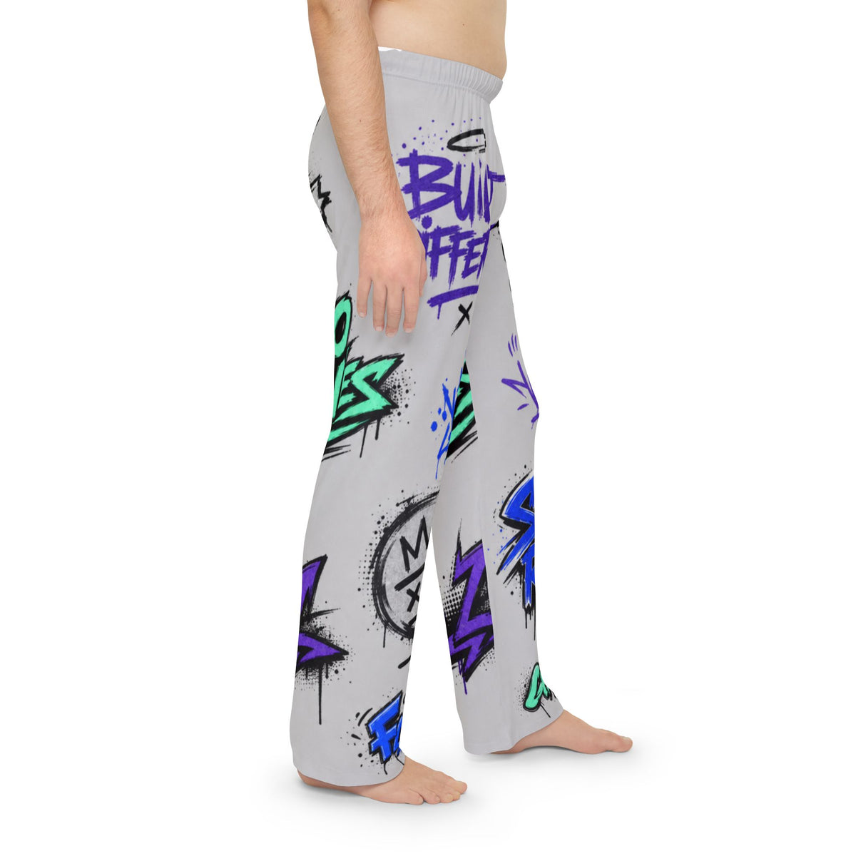 Graffiti Street Art Pajama Pants | Men's All-Over Print