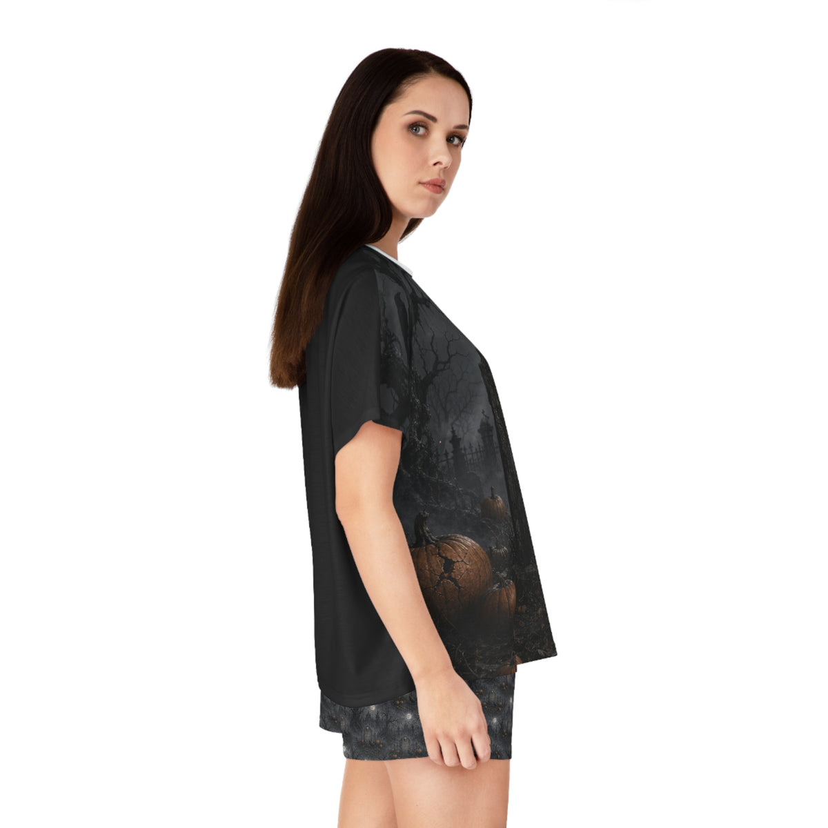 Rest in Darkness Tombstone Pajama Set | Halloween Sleepwear
