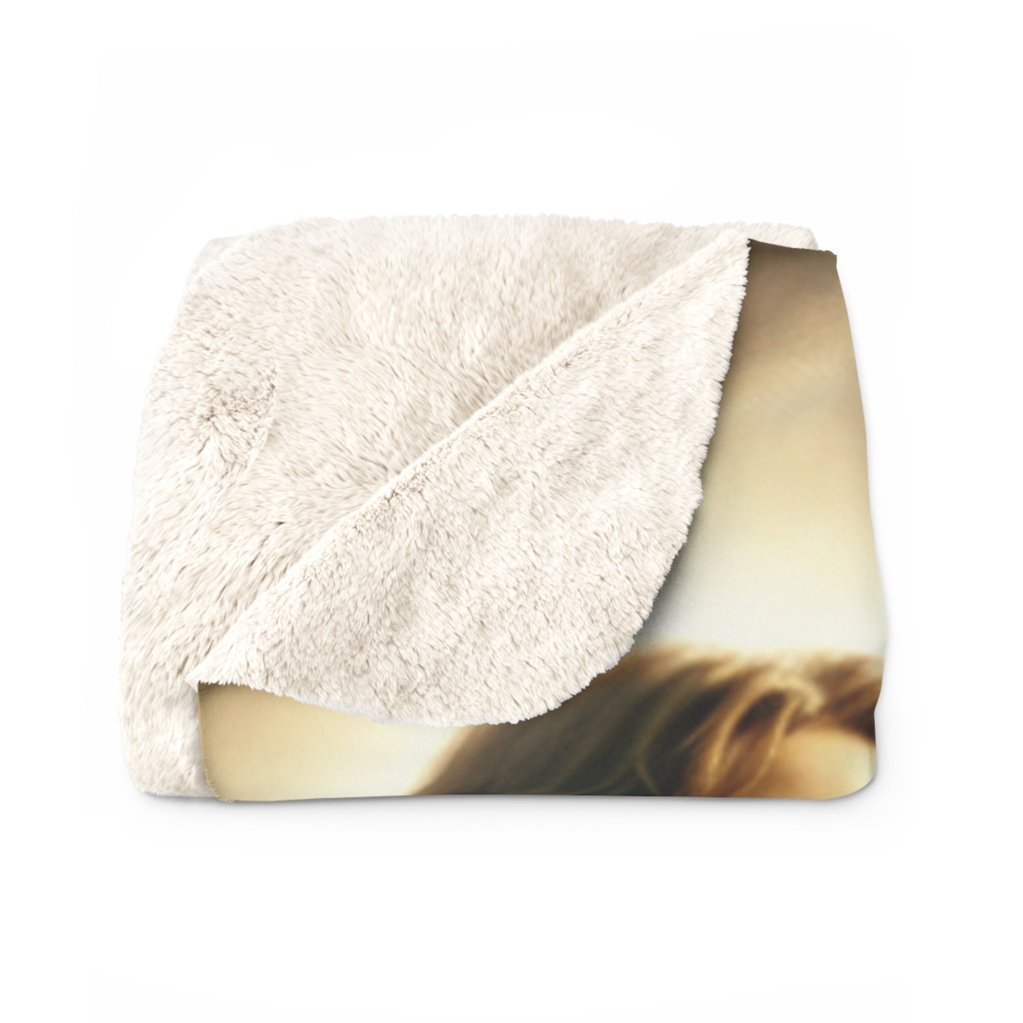 Religious Sherpa Blanket / Jesus with Disciples & Crucifixion Scene