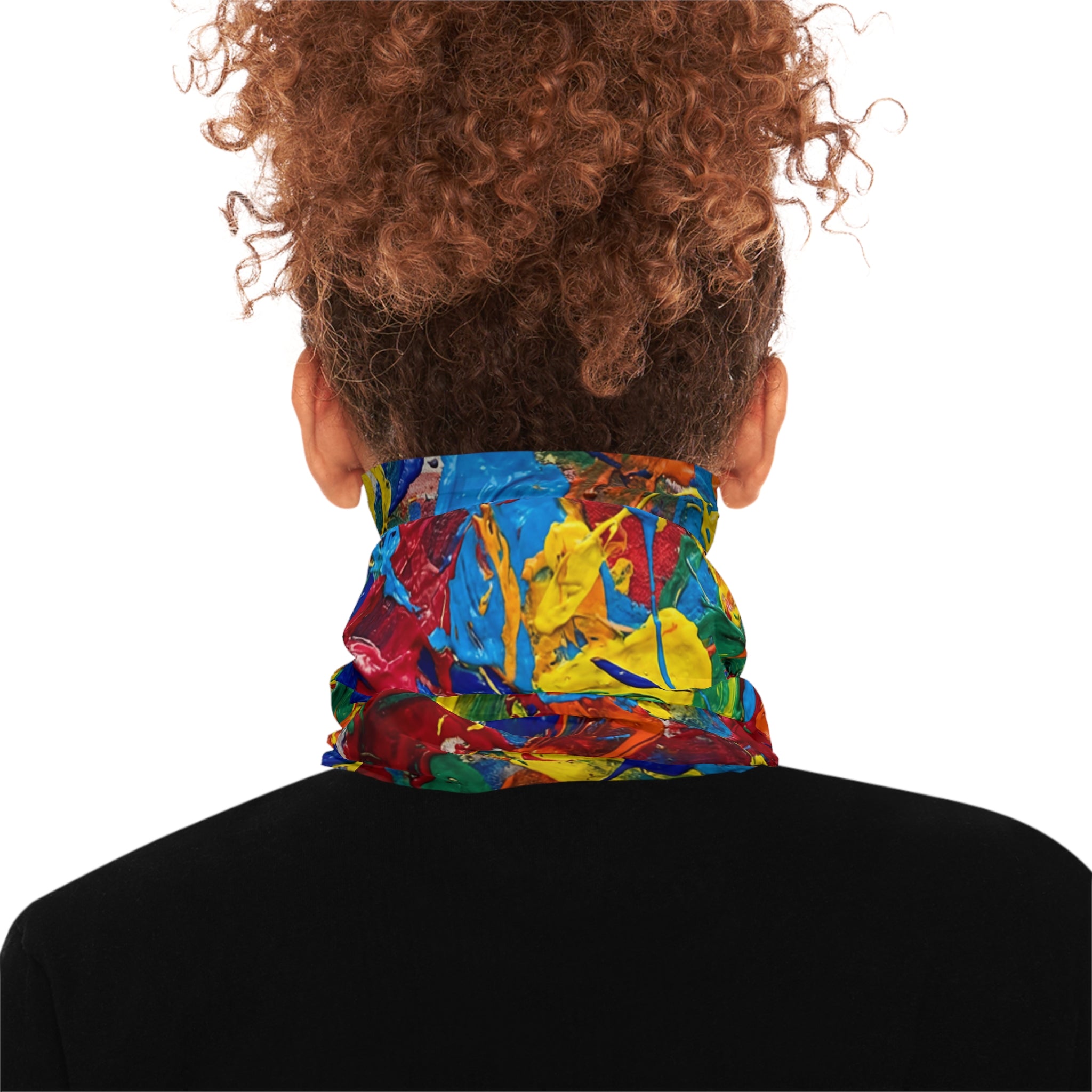 Abstract Color Splash Neck Gaiter | Paint Splatter Art