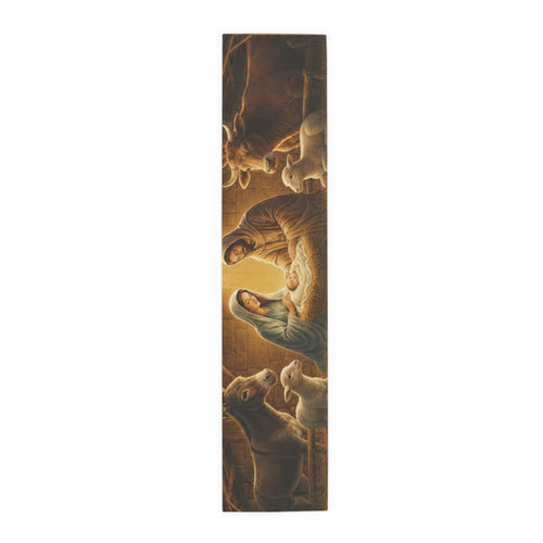 Christmas Manger Scene Table Runner | Cotton-Poly Blend