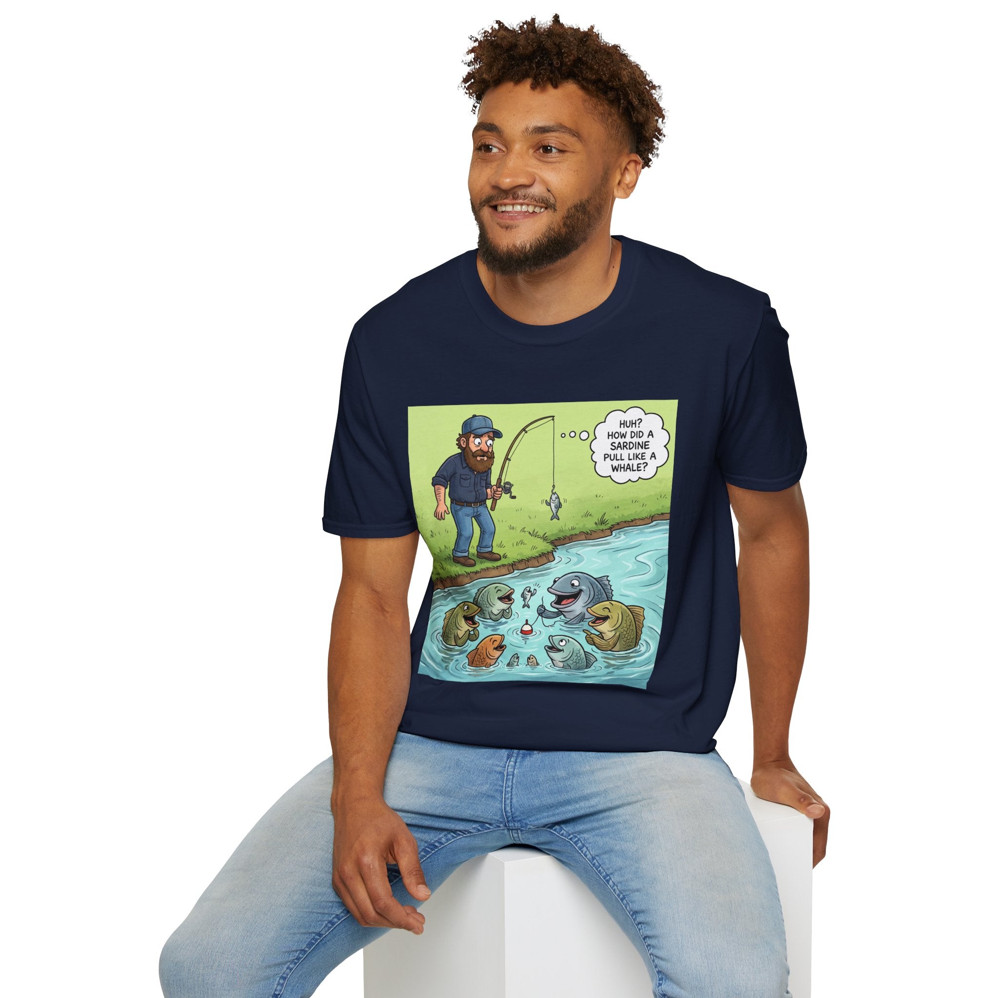 T-Shirt/Fishing Bass Cartoon | Funny Lure, Pond Fish