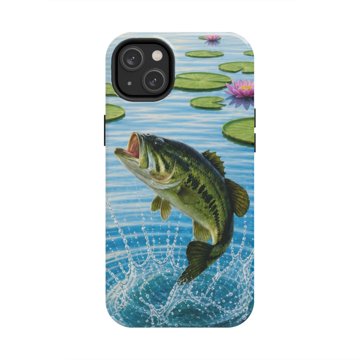 Largemouth Bass Jumping Phone Case | Tough Phone Case