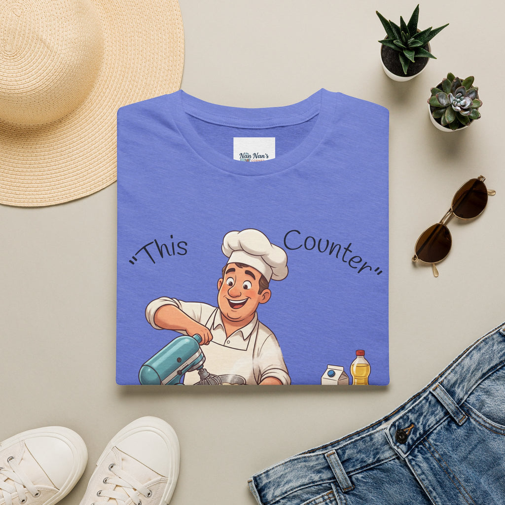 This Counter Didn't Stand a Chance Unisex Graphic T-Shirt – Funny Baking Chef Cotton Tee
